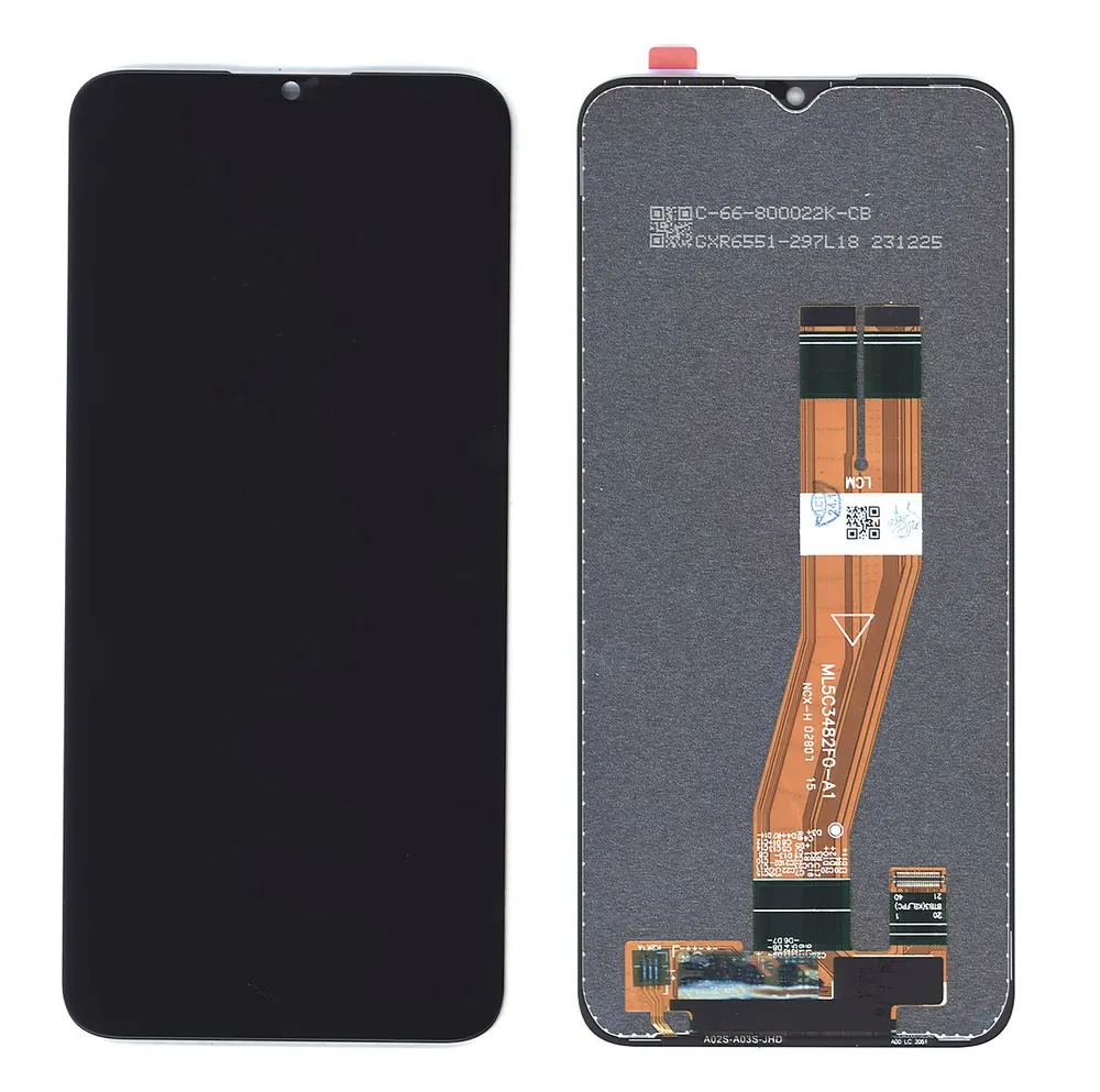 картинка Дисплей для Samsung A03 (Samsung A035F) в сборе с тачскрином Черный - Ориг от Лиги запчастей